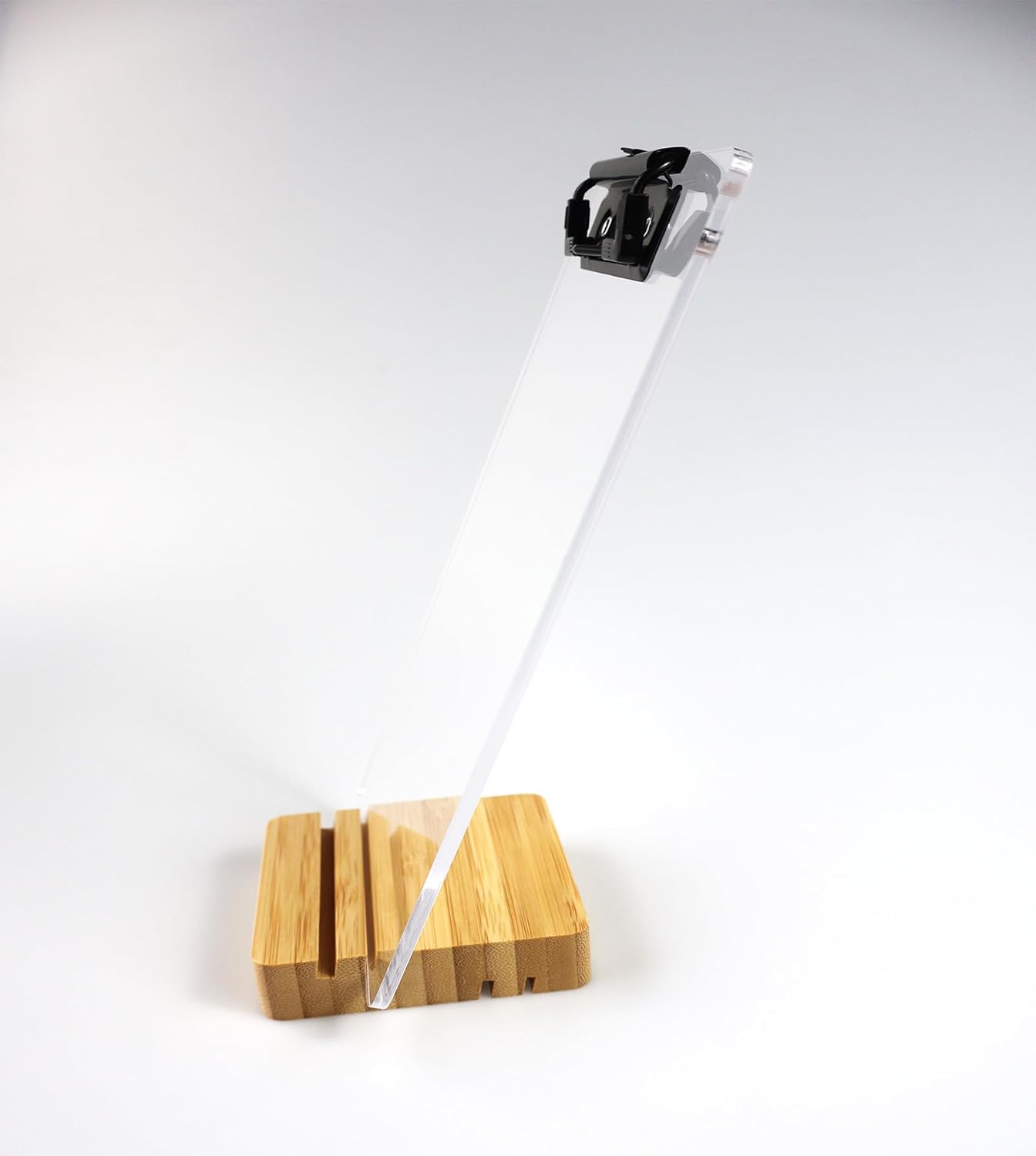 A5 Half Letter Clipboard with Stand,Clear Acrylic Freestanding Memo Size Clipboards,Document Typing Paper Stand,Menu Display Board,Receipt Holder (6"×9")