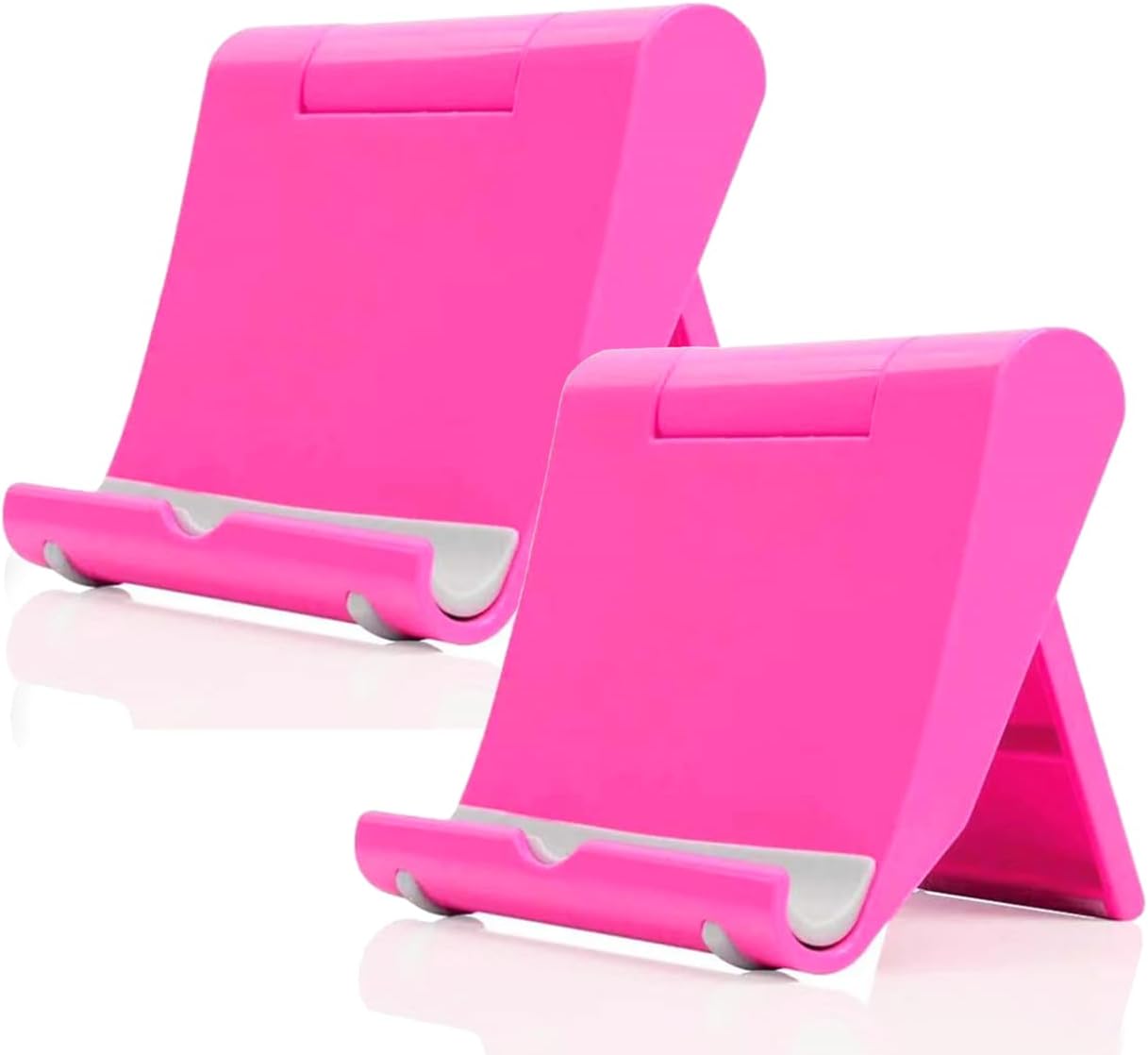 Adjustable Foldable Cell Phone Stand for Desk, Compatible with Most Smartphones and Tablets, Fits Devices up to 10 Pounds