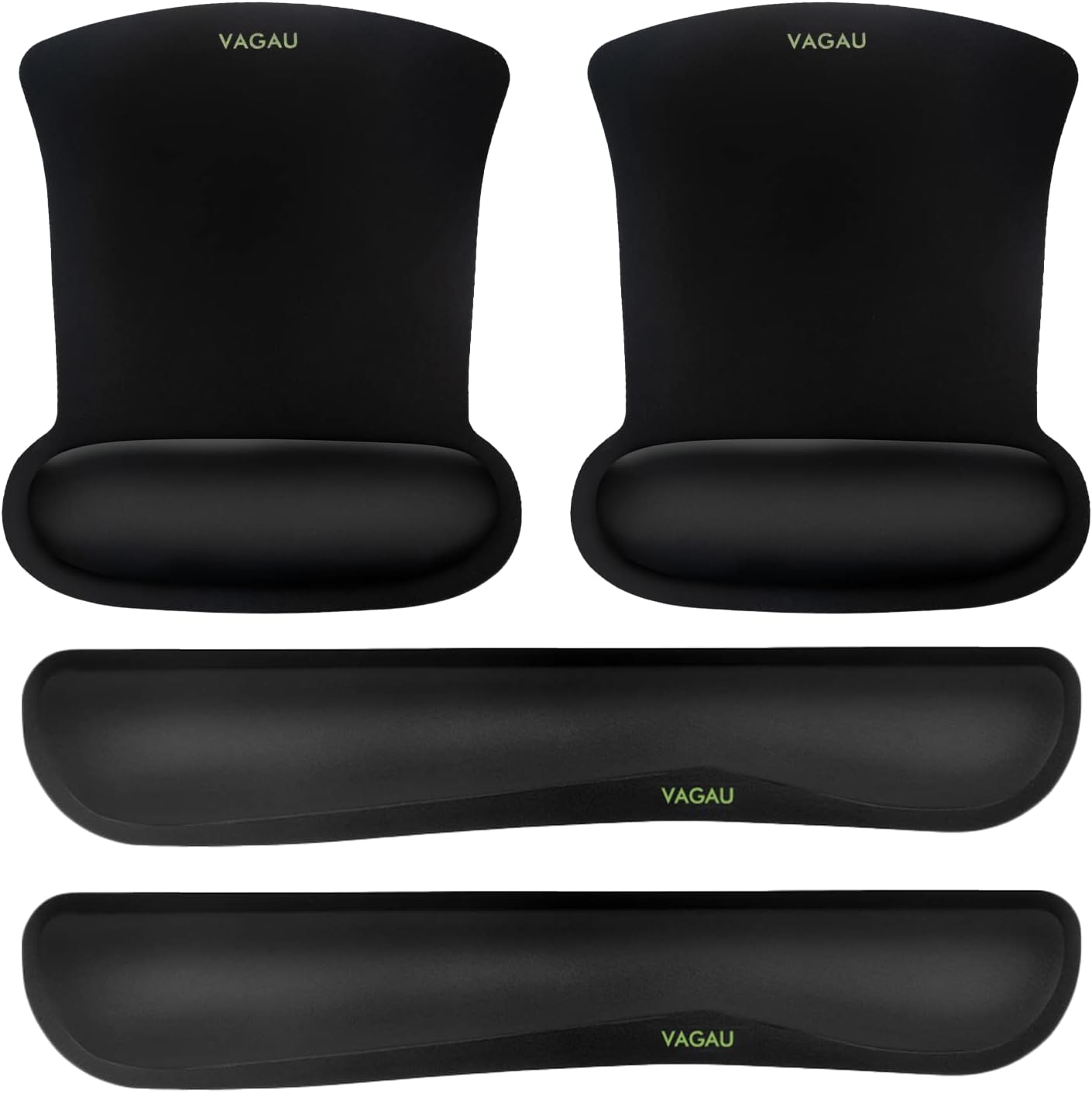 Comfy Mee Premium Memory Foam Keyboard and Mouse Wrist Rest Pads Set- for Comfortable Typing &Wrist Pain Relief (Pack of 2)