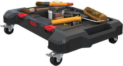 Keter Stack-n-Roll Two Drawer Tool Box for Small Parts and Power Tool Accessories, Fits Keter Modular Tool Storage System