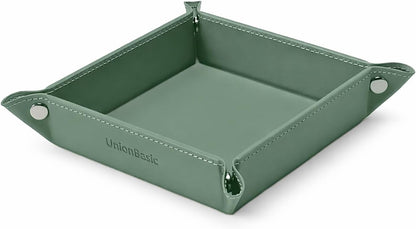 UnionBasic Medium Valet Tray, Jewelry Tray for Rings Watches Earrings, Entryway Catchall Caddy for Coins Keys Change, Nightstand Bedside Valet Holder, Trays for Electronic Gadgets, Candy Pink Plus - Colors B