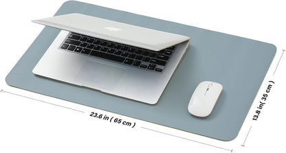 Cork Desk Mat - Dual-Sided Desk Pad for Office and Home - Desk Organization and Accessories - Ideal for Large Mouse Pad and Desk Mats on Top of Desks(Dark Green,90cmx 43cm)