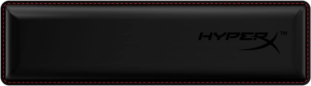 HyperX Wrist Rest - Full Sized - Cooling Gel - Memory Foam - Anti-Slip - Ergonomic - Keyboard Accessory, Black
