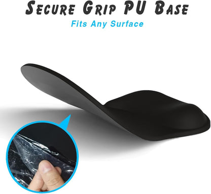 ErgoComfort Gel Wrist Rest Mouse Pad-Ergonomic Office Mousepad with Wrist Support-Non-Slip, Design Desk Accessories Mat for Home&Game Decor (09MochaSand Set)