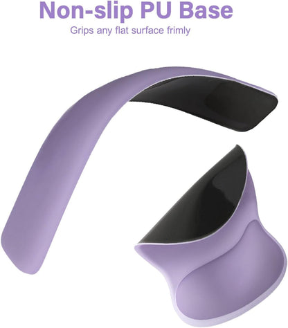 MOSISO Wrist Rest Support for Mouse Pad&Keyboard Set, Ergonomic Mousepad with Concave Curved Memory Foam, Non-Slip Base Pain Relief Comfortable Rectangular Easy Typing Pad for Home/Office, Brown