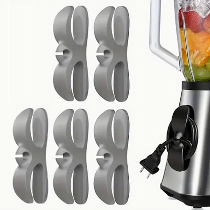5PCS Cord Organizer Clips - Efficient Kitchen Appliance Wire Management, Secure Cable Wrapping for Air Fryers & Coffee Makers, Appliance Cord Organizer