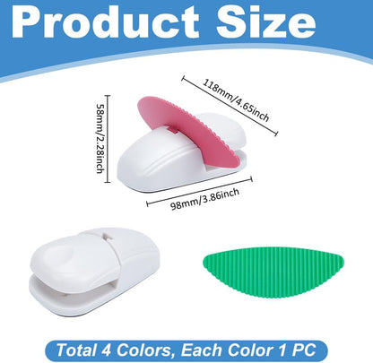 UNICRAFTALE 5Sets 4 Colors Paper Holder Stand Document Copy Folder Holder Stand Wedge for A4 Paper Office Reading Typing 3.86x4.65x2.28 Inch
