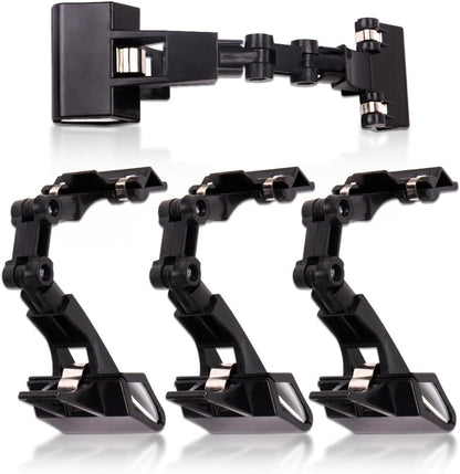 ZORZA 4Pcs Flexible Paper Stand for Desk Rotatable Foldable Document Holder Double Head Paper Holder for Typing Computer Monitor Canvas Clamp