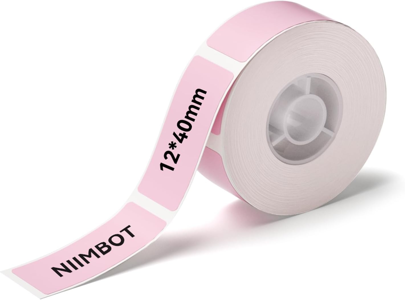 NIIMBOT White Cable Labels Maker Tape for D11/D110/D101 Label Maker, 0.49'' x 4.29''(12.5mm x 109mm), Thermal Label Tape for Home Office Labeling Tape Replacement