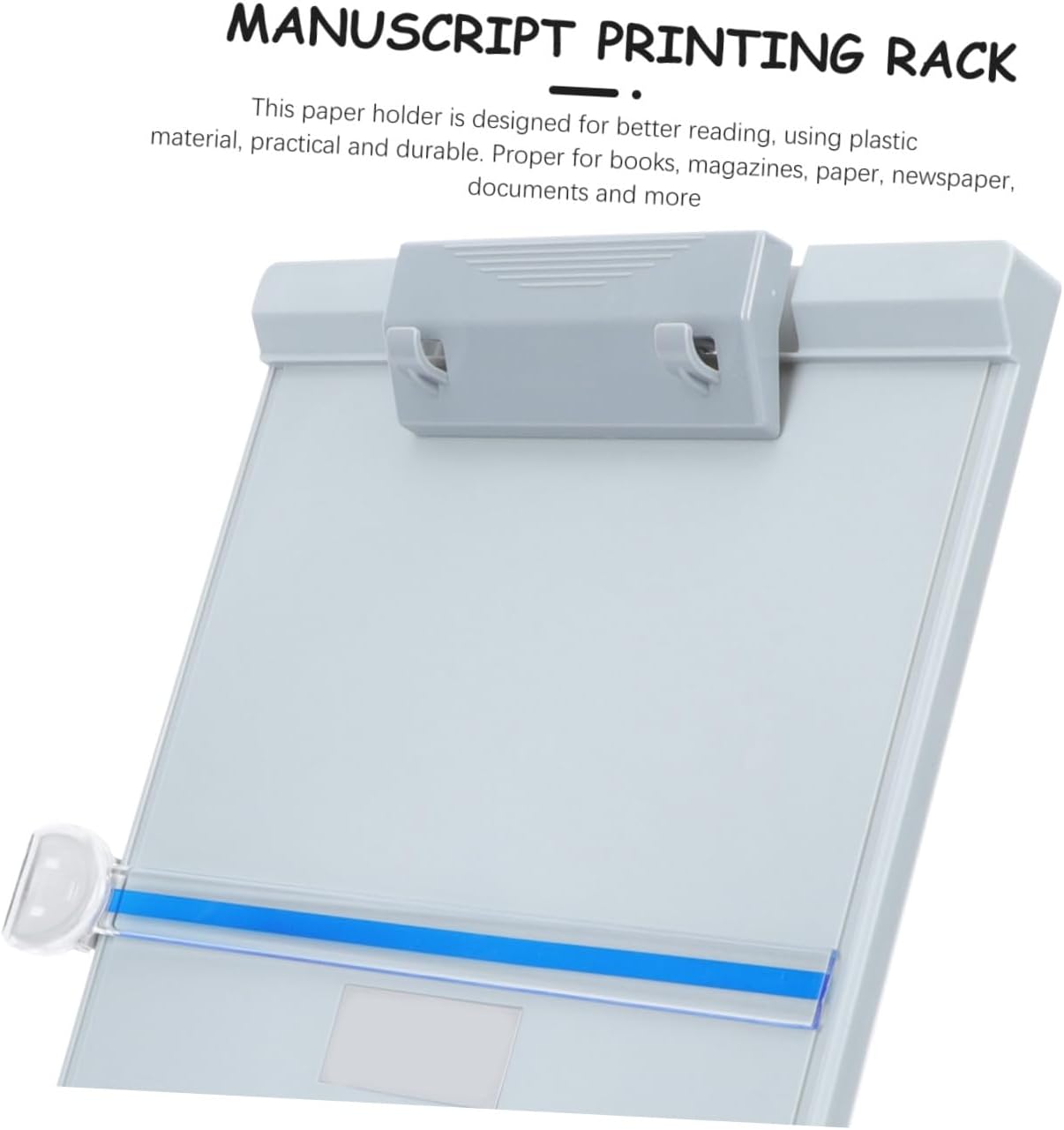 OSALADI Adjustable Paper Holder Stand for Desk Upright Document Holder Reading Line Guide for Home Office Classroom Plastic Copy Stand for Magazines and Documents