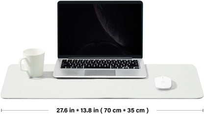 Cork Desk Mat - Dual-Sided Desk Pad for Office and Home - Desk Organization and Accessories - Ideal for Large Mouse Pad and Desk Mats on Top of Desks(Dark Green,90cmx 43cm)