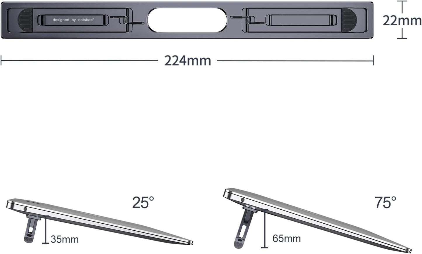 Laptop Stand for Desk,Laptop Cooling Stand,Keyboard Riser, Ergonomic Laptops Elevator for Desk, Laptop Riser Compatible with MacBook Air Pro, with Dell, with HP, More 10-15.6” Laptops