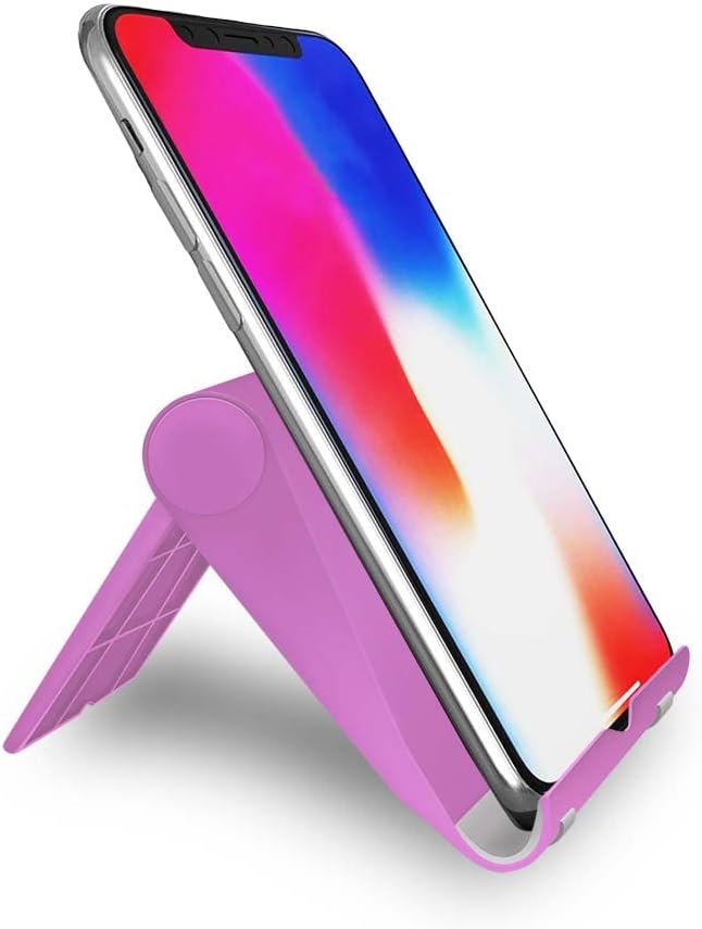 Adjustable Cell Phone Stand for Desk, Portable Phone Holder Compatible with Most iPhone, Samsung and Other Smartphones - Green