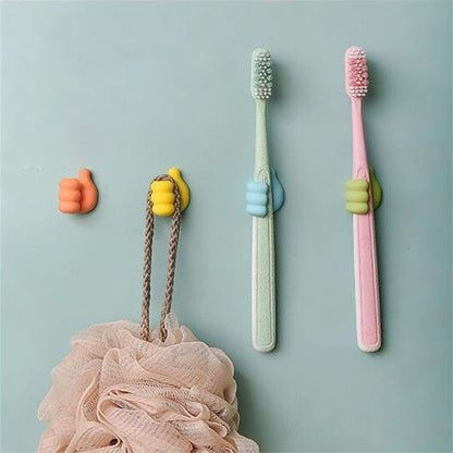 20Pcs Cable Clips, Fun Cord Holders, Silicone Thumb Wall Hooks, Cord Organizer for Desk Wall Car Nightstand, Cord Clips, Wire Holders, Phone USB Charger Cable Management, Key Hanger