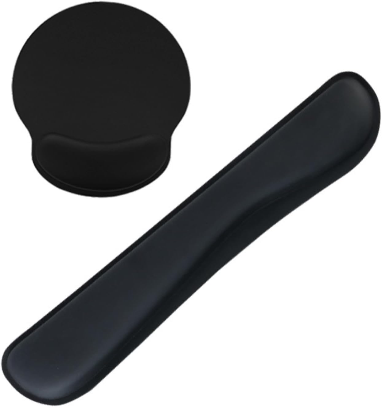 2-Pack Memory Foam Keyboard and Mouse Wrist Rest Pad Set, Ergonomic Gel-Infused, Non-Slip, Pain Relief for Carpal Tunnel