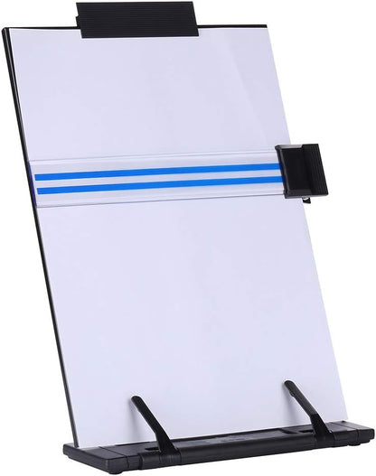 KLOUD CityBlack Metal Desktop Document Book Holder with 7 Adjustable Positions (Lost ocean-SJ981)