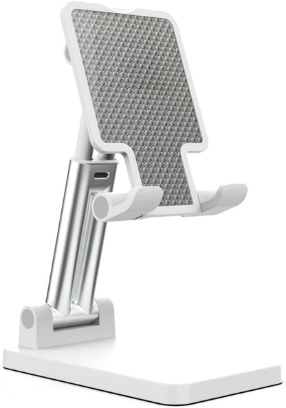 Cell Phone Stand,Adjustable Angle Height Phone Honder for Desk,Fully Foldable Portable Phone Mount,Compatible with All Mobile Phones and Small Tablet.