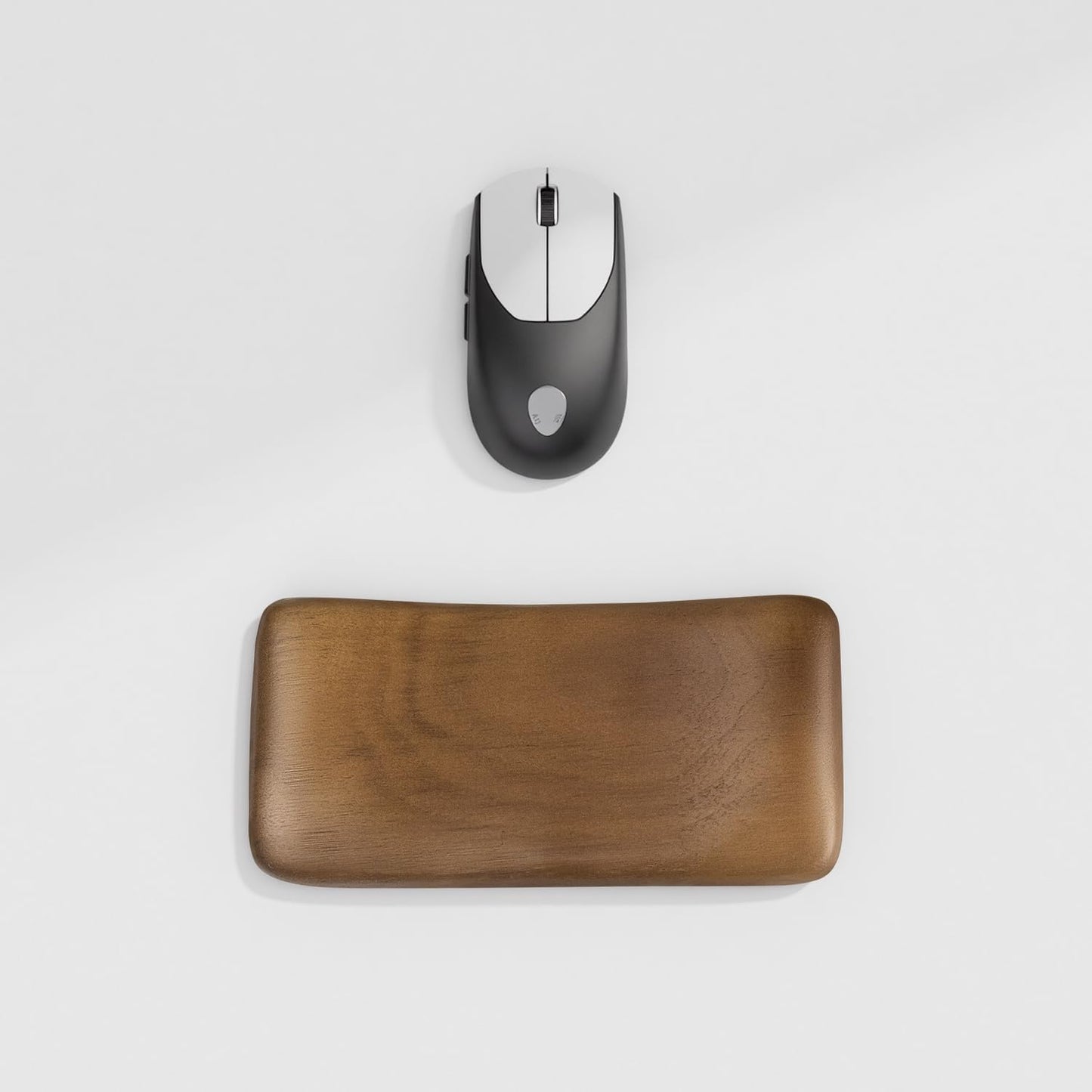 Walnut Wooden Wrist Rest for Mechanical Keyboard, Ergonomic Design for Wrist Pain Relief, Smooth No Odor and Easy to Clean, Support Wrist to Coding Typing and Playing (for 104 Key)
