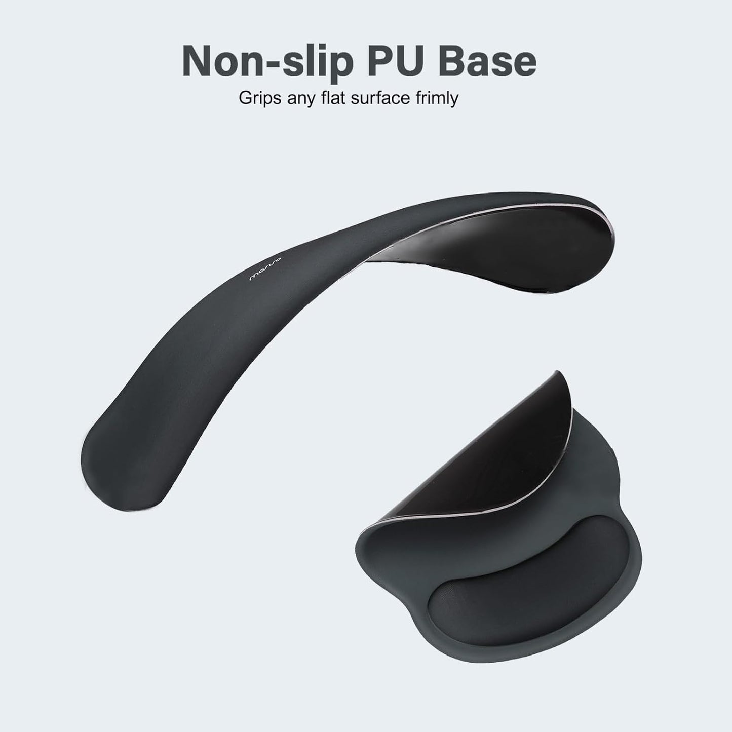 MOSISO Wrist Rest Support for Mouse Pad&Keyboard Set, Circle Curved Ergonomic Mousepad&Coaster Non-Slip Base Home/Office Pain Relief&Easy Typing Pad with Soft Cloth&Silicone Lining, Antique Green
