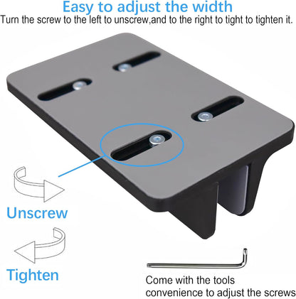 Vertical Laptop Stand Holder, Desktop Aluminum Stand for MacBook with Adjustable Dock Size, Fits All MacBook, Surface, Chromebook and Gaming Laptops (Up to 17.3 inches), Silver