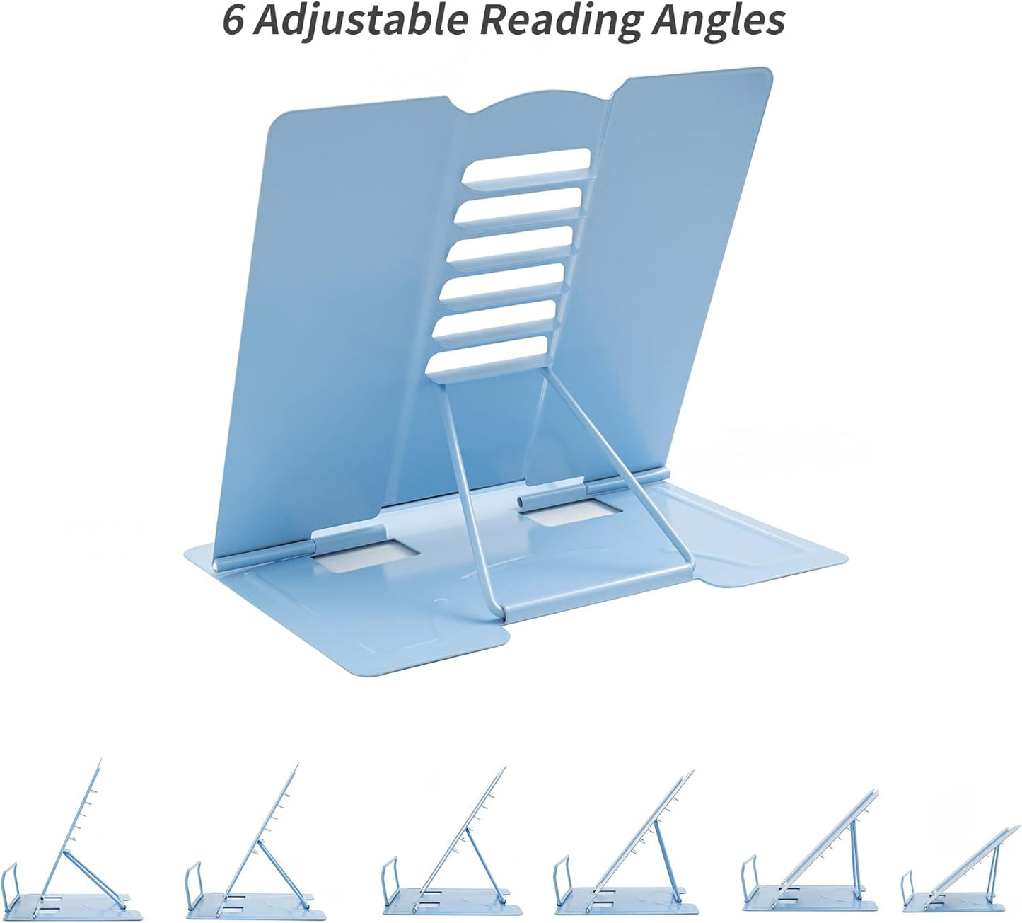 Camelmother Metal Book Holder Adjustable Book Stand for Reading