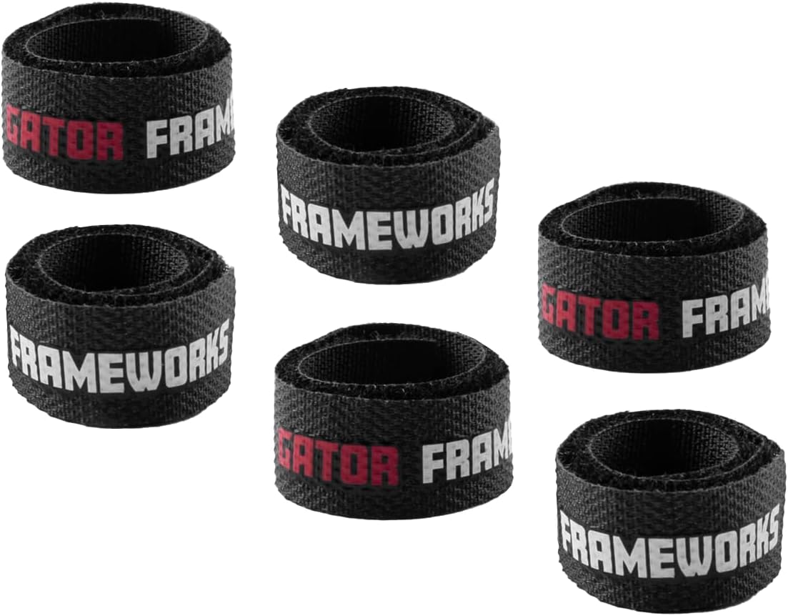 Gator Frameworks Metal Cable Management System - Mounts Under Desk for a Clutter Free Space with 1" Sapced Slots and (6) Cable Ties, (GFW-CBLMGM-MTL)