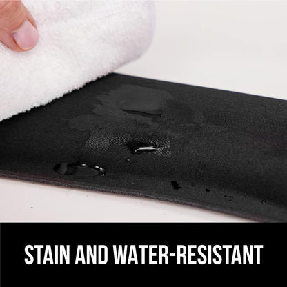 GORILLA GRIP Silky Memory Foam Wrist Rest for Computer Keyboard, Mouse, Ergonomic Design for Typing Pain Relief, Desk Pads Support Hand and Arm, Mousepad Rests, Stain Resistant, 2 Piece Pad, Black