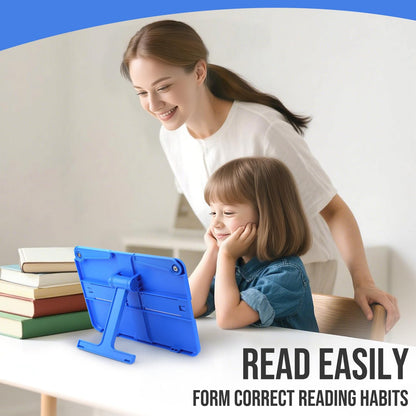 Book Holders for Reading Hands Free Desktop Cookbooks Stands Tray Portable Foldable Lightweight Bookstands Page Clips Rest for Music Score Cookbook Tablet Textbooks Ergonomic Reading Posture (Blue)