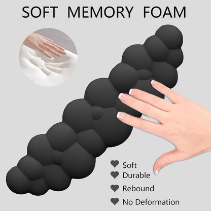 Cloud Wrist Rest Keyboard Pink Mouse Pad Set with Wrist Rest Ergonomic Wrist Pad Memory Foam Non-Slip Base Cute Gradient Wrist Support for Computer Laptop Gaming Home Office Relief Typing Pain