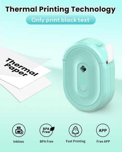 N12 Label Maker Machine with Tape, Portable Thermal Label Printer, Mini Labeler Wireless Bluetooth Label Makers for Home Office Kids Items