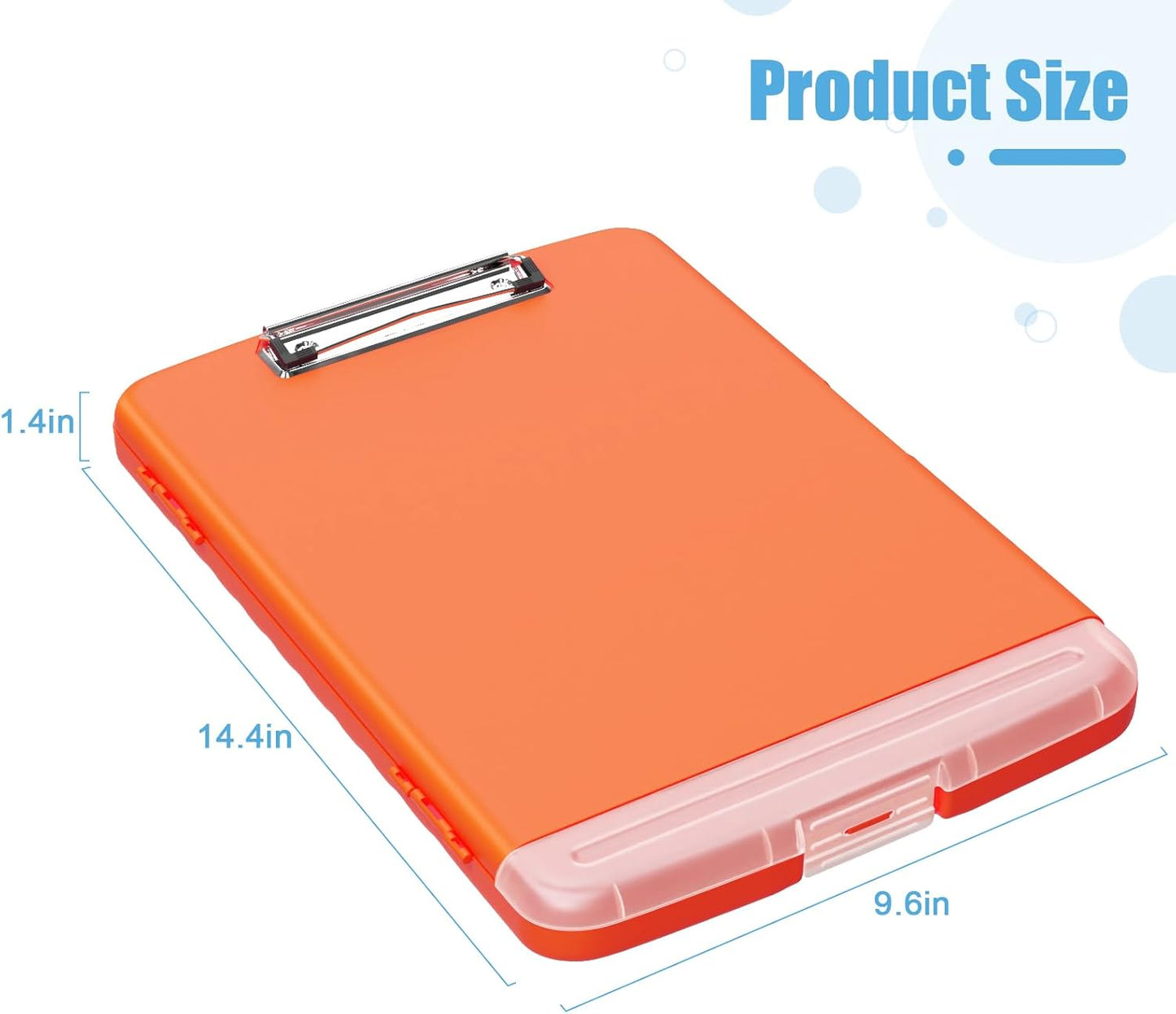 Hongri Clipboard with Storage with Pen Holder, Folder Nursing Clip Board 8.5 x 11 Foilo-Side Opening, High Capacity, Light Weight for Teachers, Classroom. Size 14 x 9.6 x 1.2 in(Pink)