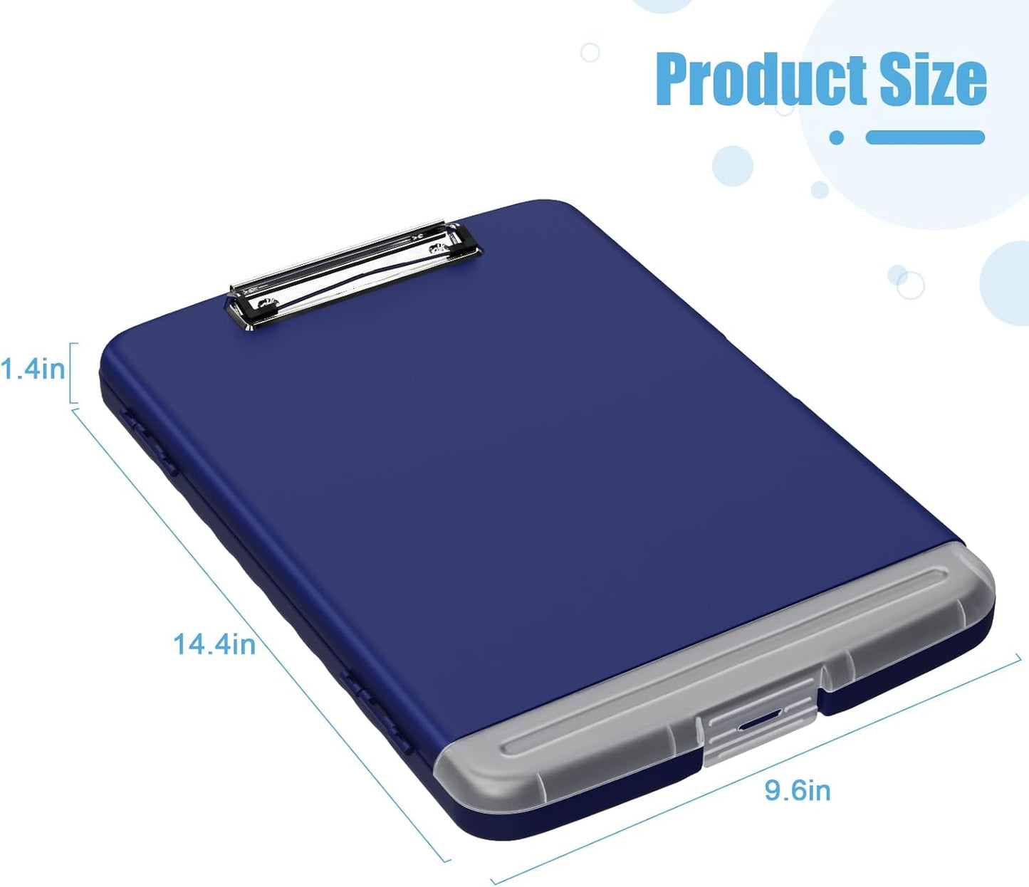 Hongri Clipboard with Storage with Pen Holder, Folder Nursing Clip Board 8.5 x 11 Foilo-Side Opening, High Capacity, Light Weight for Teachers, Classroom. Size 14 x 9.6 x 1.2 in(Pink)