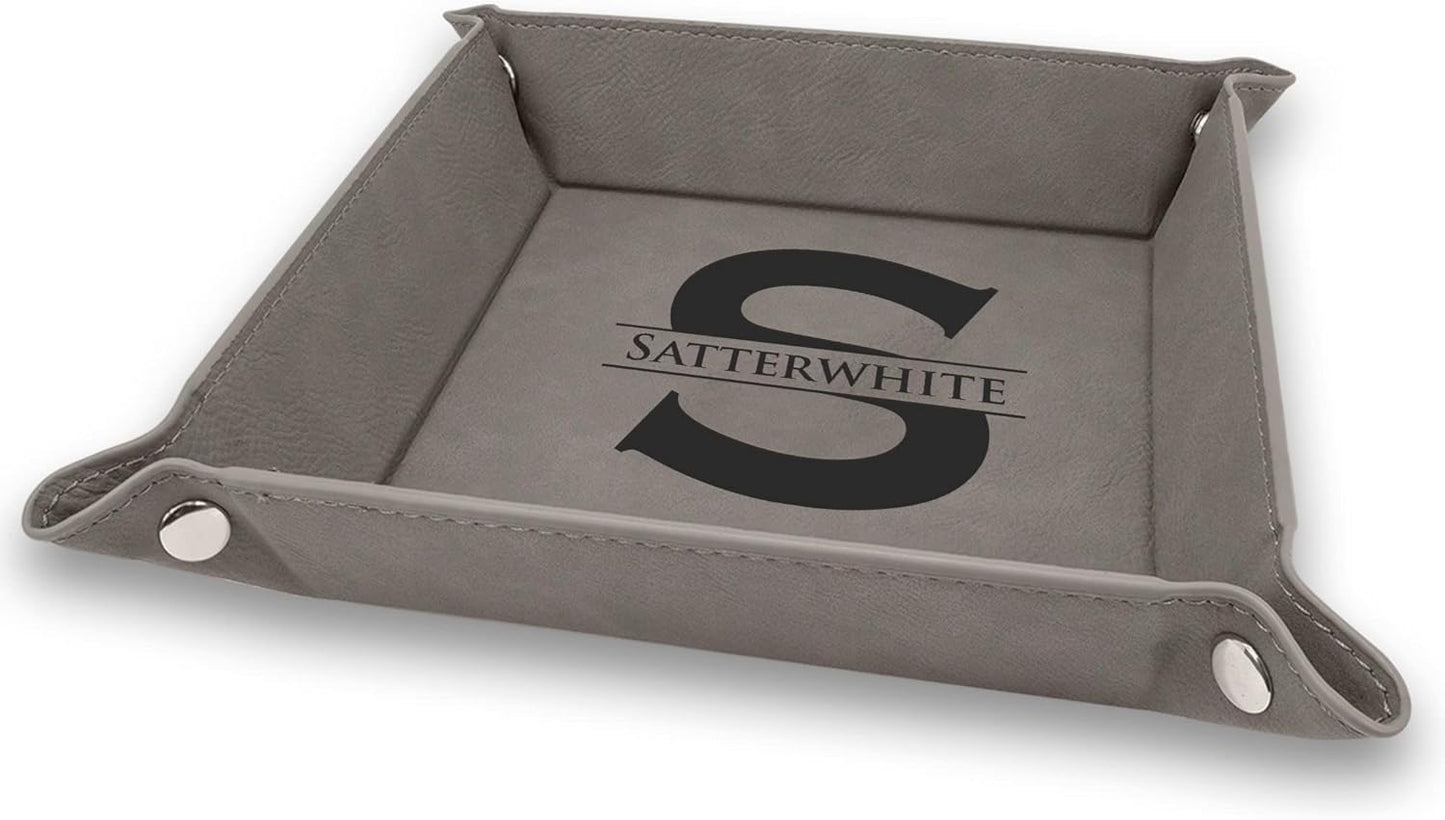 Personalized Organizer for Men, Jewelry Tray, Desk Organizers for Men Women, Men Women Jewelry Key Tray, Desk Storage Plate, Valet Tray Desktop Storage Organizer