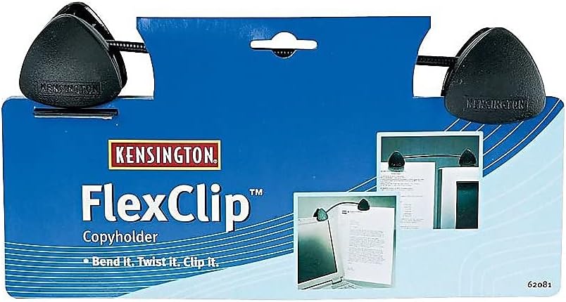 Kensington Flex Clip Copyholder 9-3/4"x1-1/2"x1-3/4" Black