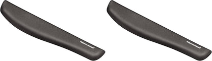 Fellowes PlushTouch Foam Keyboard Wrist Rest with MICROBAN - Black (9252101)