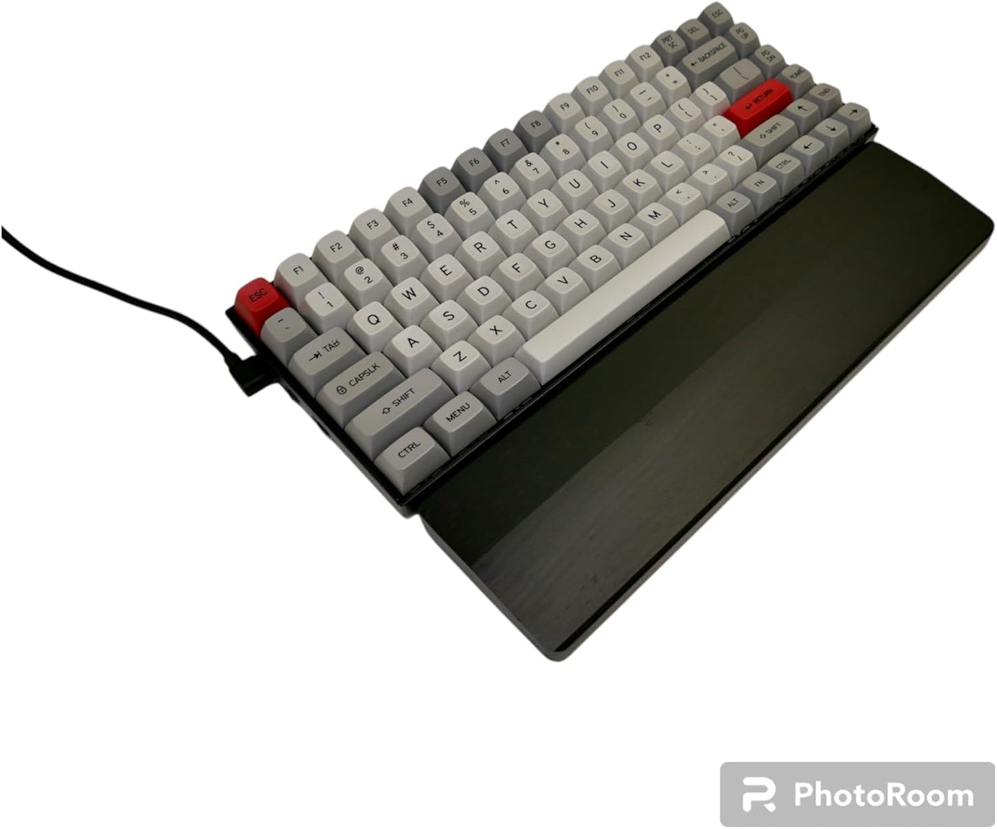 Kothar Wooden Keyboard Wrist Rest (Compact, Black)