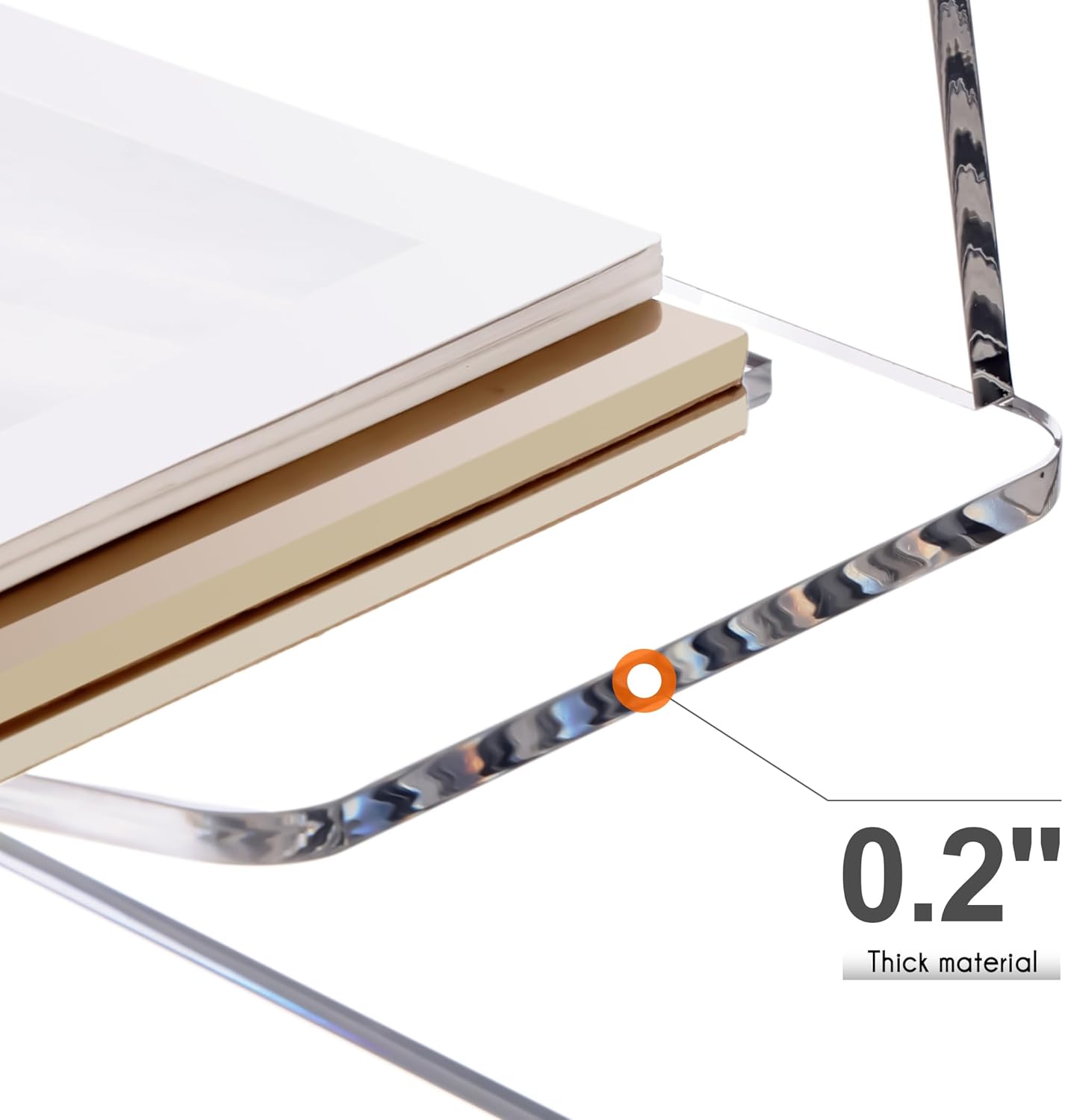 HeZone Paper Organizer Letter Tray, Clear Acrylic Paper Tray, School Teacher Office Supplies Organization, Stackable Desk File Organizer, Classroom Decor and Accessories-2 Pack…