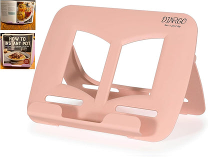 Portable Book Stand Book Holder Book Rest for Kids Reading Hands Free Cookbook Holder Textbook Stands Music Stand Lightweight Waterproof Book Stand Gifts School Supplies (Purple 11.82" *8.26")
