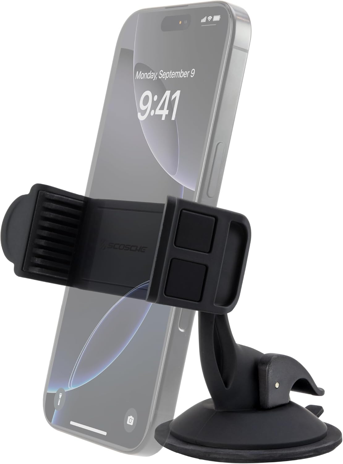 Scosche SUFMPS-SP Universal Cell Phone Stand and Holder with Non-Slip Cradle, Foldable, Adjustable Non-Magnetic Mount for Home Office Desk or Travel Compatible with iPhone, Tablet and All Devices