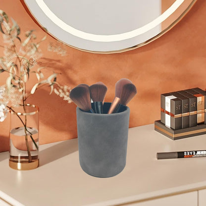 Pen Holder for Desk Pencil Organizer Cute Cup Holders Aesthetic (Black, 3.94" x3.15" x3.15")