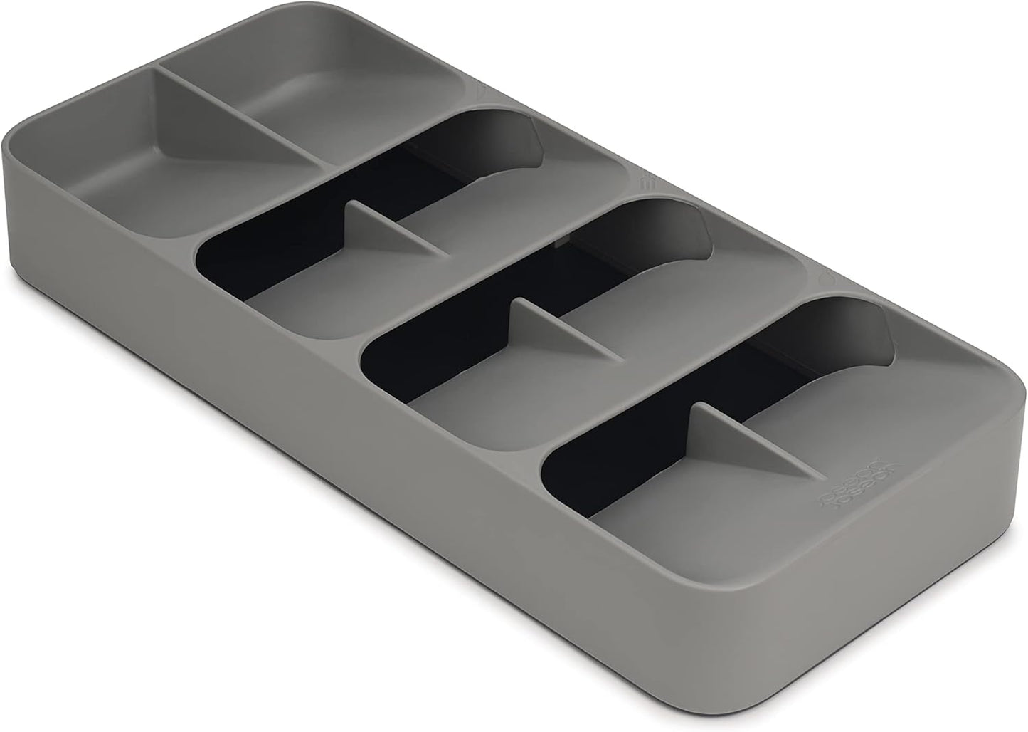 Joseph Joseph DrawerStore Compact Utensil Organizer For Kitchen Drawer Silverware, Flatware Tray, Small, Grey