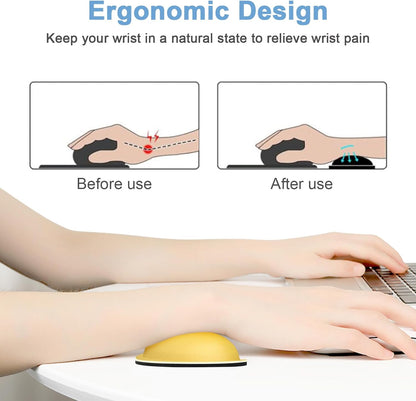 Dapesuom Enlarge Keyboard Wrist Rest, Cute Memory Foam Keyboard Wrist Cushion for Computer Desk Mats Support, Typing Pain Relief Ergonomic Mouse Pad Rests with Non-Slip Base for Gaming, Laptop, Purple