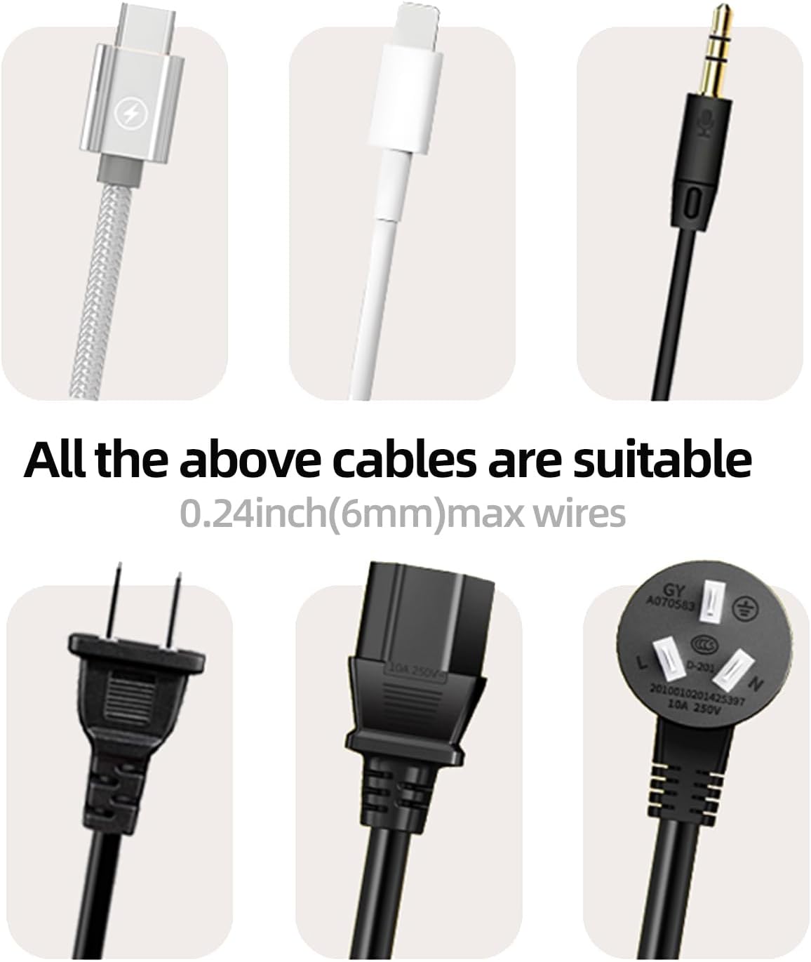 11PCS Cable Management Cord Holder Organizer, Magnetic Cable Clips Adhesive Wire Keeper, Under Desk for Bedside Nightstand Table Desktop USB Wall Car Office Workspace Accessories (Black)