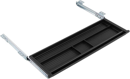 Mount-It! Large Under Desk Pencil Drawer | 21.25” W, Ball Bearing Slide-Out Organizer for Office Supplies, Paper & Pencils | Fits Desks Over 1” Thick, Adjustable Extension 16.25”–28”