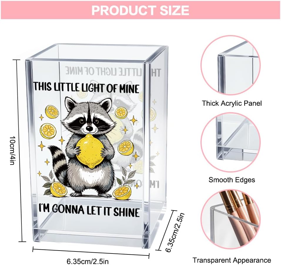 Everything is Figureoutable Acrylic Cosmetic Pencil Pen Holder Cup, Emotional Dumpster Fire Pencil Pen Holder Cup, Therapy Gifts, Mental Health Gifts for Women Colleague Boss Teacher