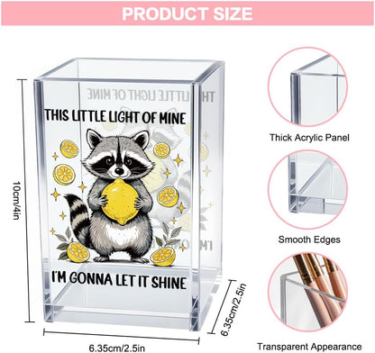Everything is Figureoutable Acrylic Cosmetic Pencil Pen Holder Cup, Emotional Dumpster Fire Pencil Pen Holder Cup, Therapy Gifts, Mental Health Gifts for Women Colleague Boss Teacher