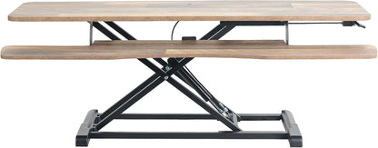 VIVO 26 inch Desk Converter, K Series, Height Adjustable Sit to Stand Riser, Dual Monitor and Laptop Workstation with Keyboard Tray, Black, DESK-V026KB