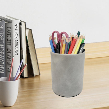 Pen Holder for Desk Pencil Organizer Cute Cup Holders Aesthetic (Black, 3.94" x3.15" x3.15")