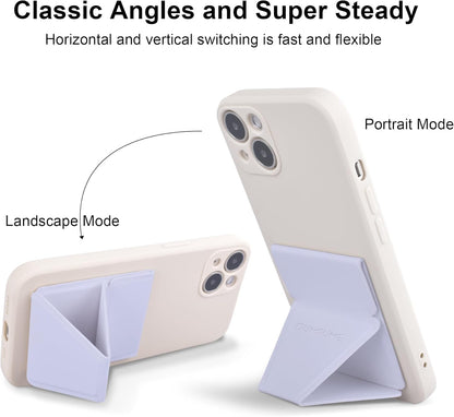Cell Phone Kickstand Vertical and Horizontal Phone Stand for Desk Adjustable Phone Holder Stand for iPhone 15/14/13/12 All Smartphones Black