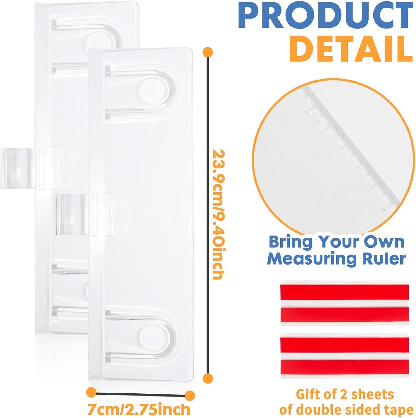 Barelove 2 Pack Computer Monitor Memo Board Document Holders (Left & Right) + Sticky Note, Acrylic Screen Paper Clip Message Pad, Reminder Side Panels Organizer for Students Office Desktop
